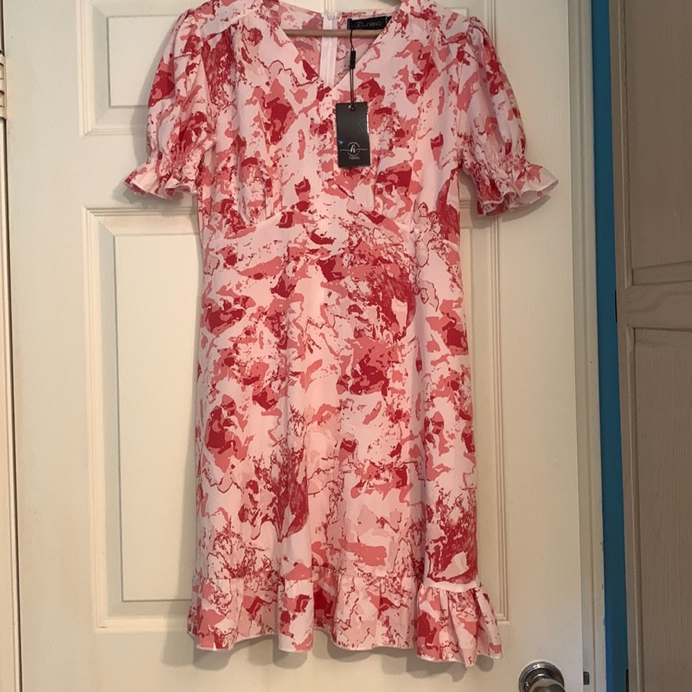 Hena Amy Puff Sleeve Dress Australian size 8